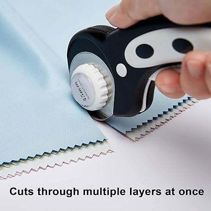 HEADLEY TOOLS 60mm Rotary Cutter Blades 10 Pack - Compatible with Olfa, Fiskars, Perfect Replacement Blades for Artistic Projects, Long-Lasting and Precise