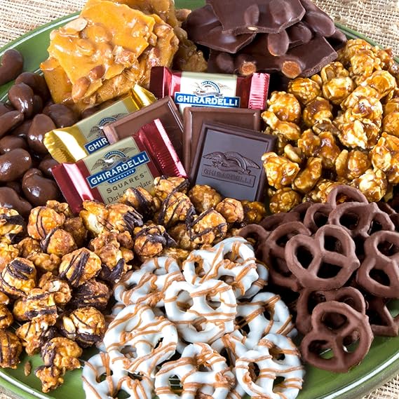 Deluxe Chocolate, Caramel, and Crunch Gift Basket